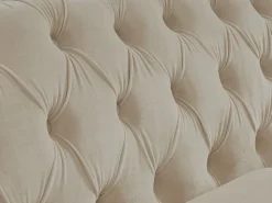 Vente-unique Sofá 3 plazas de terciopelo color CHESTERFIELD