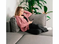 Best Sofá 5 Plazas - Chaise Longue con Cama Panorámica (317 x 157 x 91 cm) - JORDAN Gris