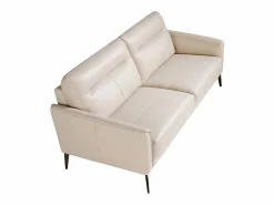 Angel Cerda Sofá 3 plazas piel gris taupe 6138