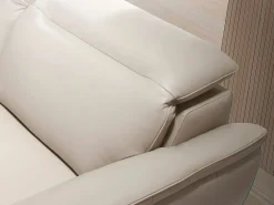 Outlet Angel Cerda Sofá 2 plazas piel gris taupe 6131 Beige