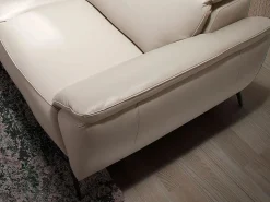 Outlet Angel Cerda Sofá 2 plazas piel gris taupe 6131 Beige