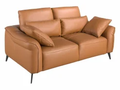 Clearance Angel Cerda Sofá 2 plazas piel marrón 6207 Marru00f3n