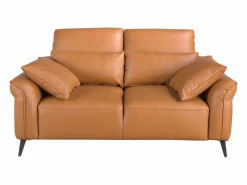 Clearance Angel Cerda Sofá 2 plazas piel marrón 6207 Marru00f3n