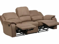 Outlet Sofá 3+2+1 plazas relax de microfibra HERNANI Conjunto Sofá Y Sillón