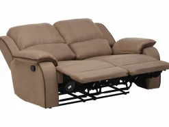 Outlet Sofá 3+2+1 plazas relax de microfibra HERNANI Conjunto Sofá Y Sillón
