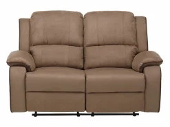 Vente-unique Sofá 2 plazas relax de microfibra color HERNANI