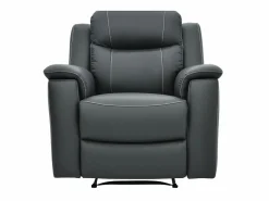 Sale Sofá 3+1+1 plazas relax de piel color gris EVASION Conjunto Sofá Y Sillón