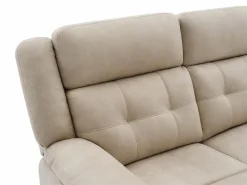 Vente-unique Sofá 3 plazas relax eléctrico de microfibra ORTIANO