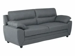 Clearance Sofá 3+2 plazas tapizado de tela en color gris MANOA Conjunto Sofás