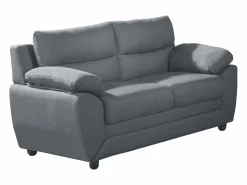 Clearance Sofá 3+2 plazas tapizado de tela en color gris MANOA Conjunto Sofás