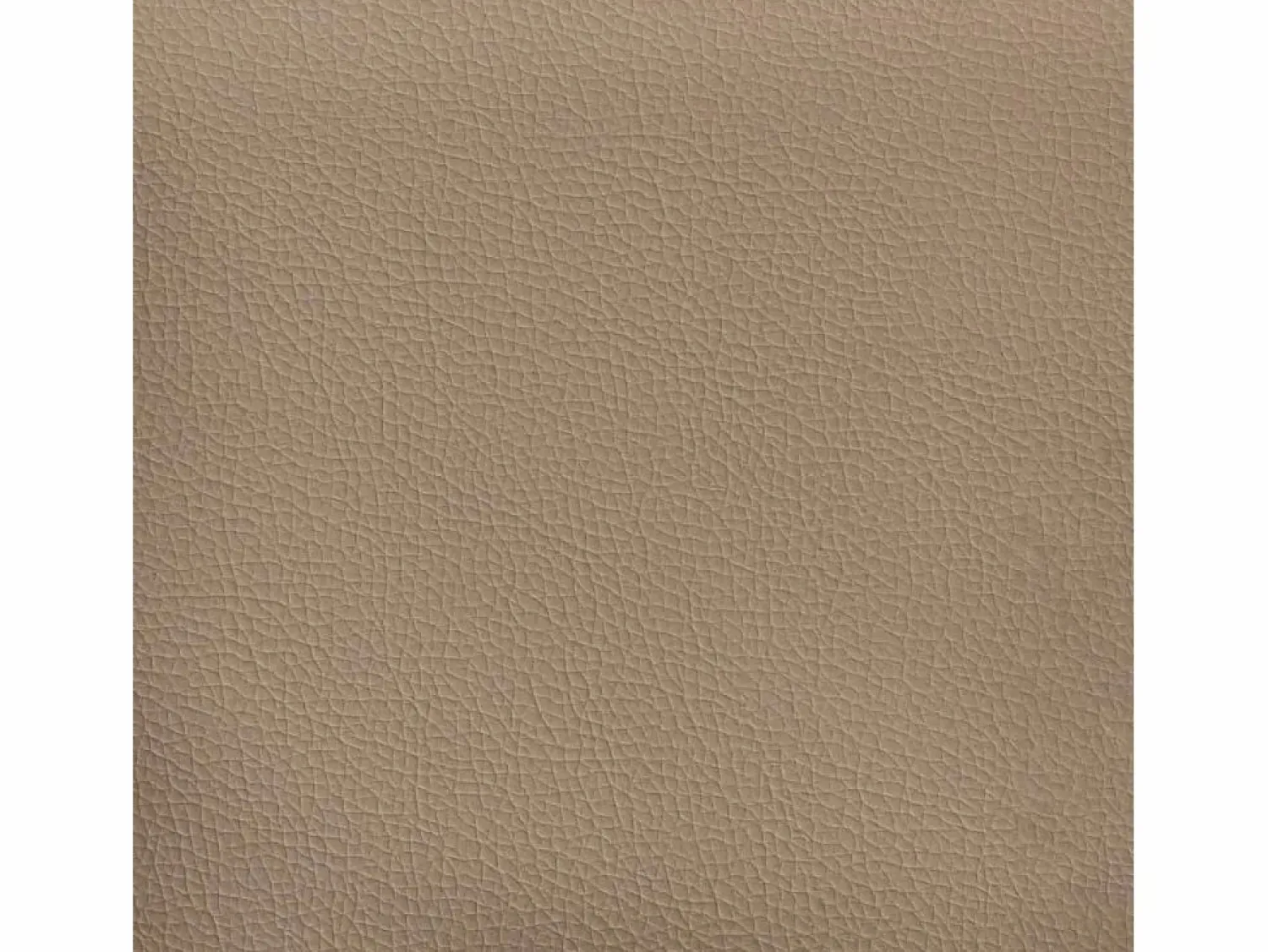 New Clicnbuy Sofá 3 plazas y taburete cuero sintético color capuchino 180 cm Marru00f3n