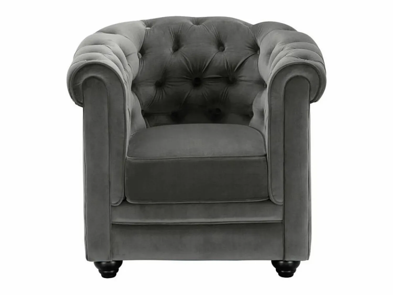 Sofá 3+1+1 terciopelo color CHESTERFIELD Conjunto Sofá Y Sillón