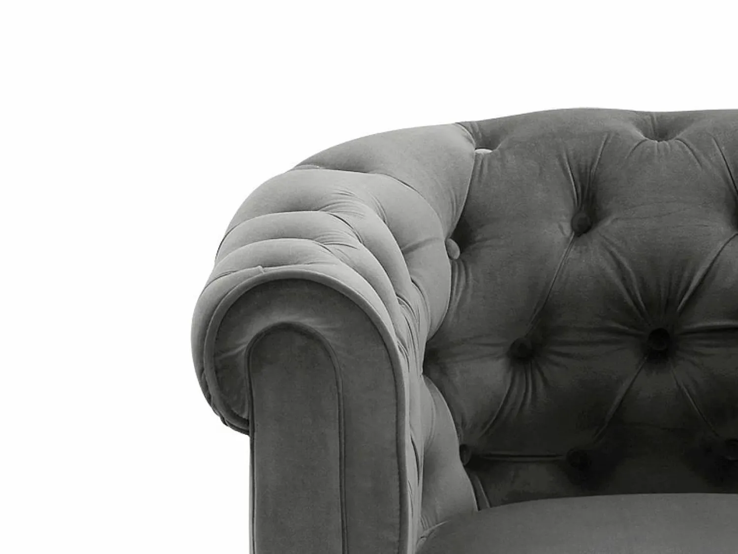 Sofá 3+1+1 terciopelo color CHESTERFIELD Conjunto Sofá Y Sillón