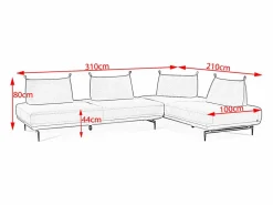 Sofá - tela tejida - CANE Sillón Escandinavo