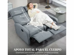 Hot Sofá Andros reclinable 101x118x95 cm Sofá - 2 Plazas