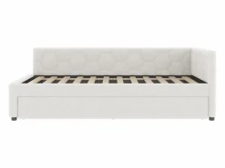 Best Sofá cama 140×200 cm - con cama nido - con puerto USB + Type-C - (sin colchón) Cama Nido