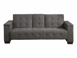Outlet Vente-unique Sofá cama 3 plazas clic-clac de microfibra DEVONSHIRE Gris