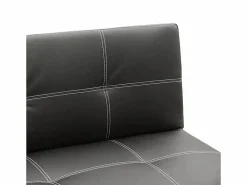 Best Modus Sofa Sofá cama 3 plazas cuero polipiel Topazio pronto letto - Negro