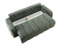 Clearance Vente-unique Sofá cama 3 plazas en chenilla TALIVO Verde