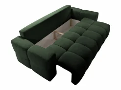 Outlet Sofá cama 3 plazas en tela de bouclé ISSORO II Sofá De Tela|Sofá Cama