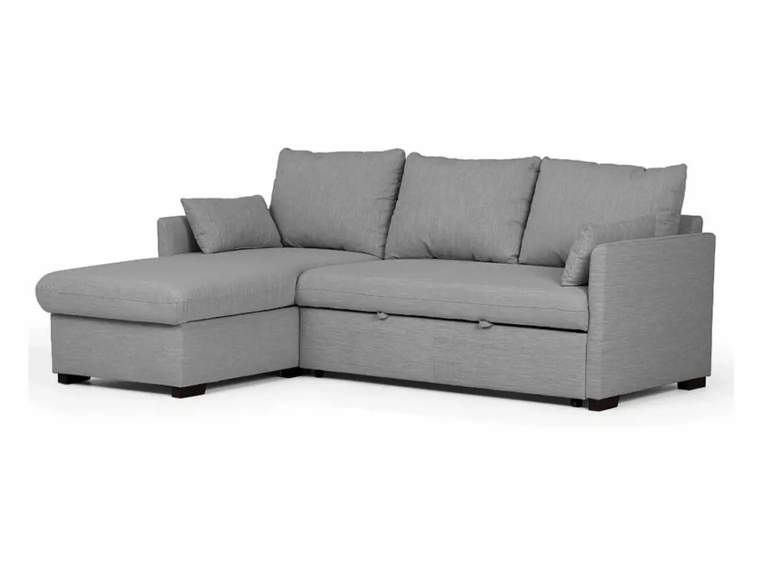 Sofá Cama 3 Plazas - Chaise Longue Reversible Derecha/Izquierda con Almacenamiento Integrado (221 x 162 x 85 cm) - ORLANDO