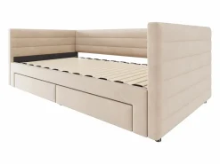 Online Sofá cama acolchado 90×190 cm - con 2 cajones - con somier de láminas - (colchón no incluido) Cama Diván
