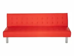 Clearance Sofá cama clic clac de 2 plazas en polipiel de diseño moderno reclinable Elly - Sofás De Piel Sintética