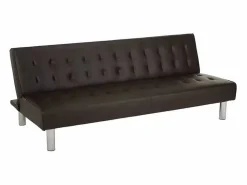 Modus Sofa Sofá cama clic clac de 2 plazas en polipiel de diseño moderno reclinable Elly - Marrón