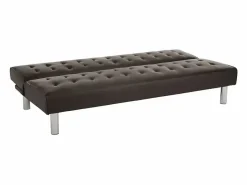 Modus Sofa Sofá cama clic clac de 2 plazas en polipiel de diseño moderno reclinable Elly - Marrón
