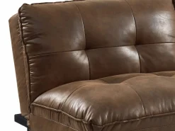 Vente-unique Sofá cama clic-clac 3 plazas,microfibra envejecida PEGULA