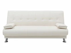 Vente-unique Sofá cama clic-clac piel sintética color MAXIME