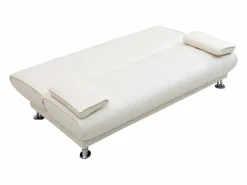 Vente-unique Sofá cama clic-clac piel sintética color MAXIME