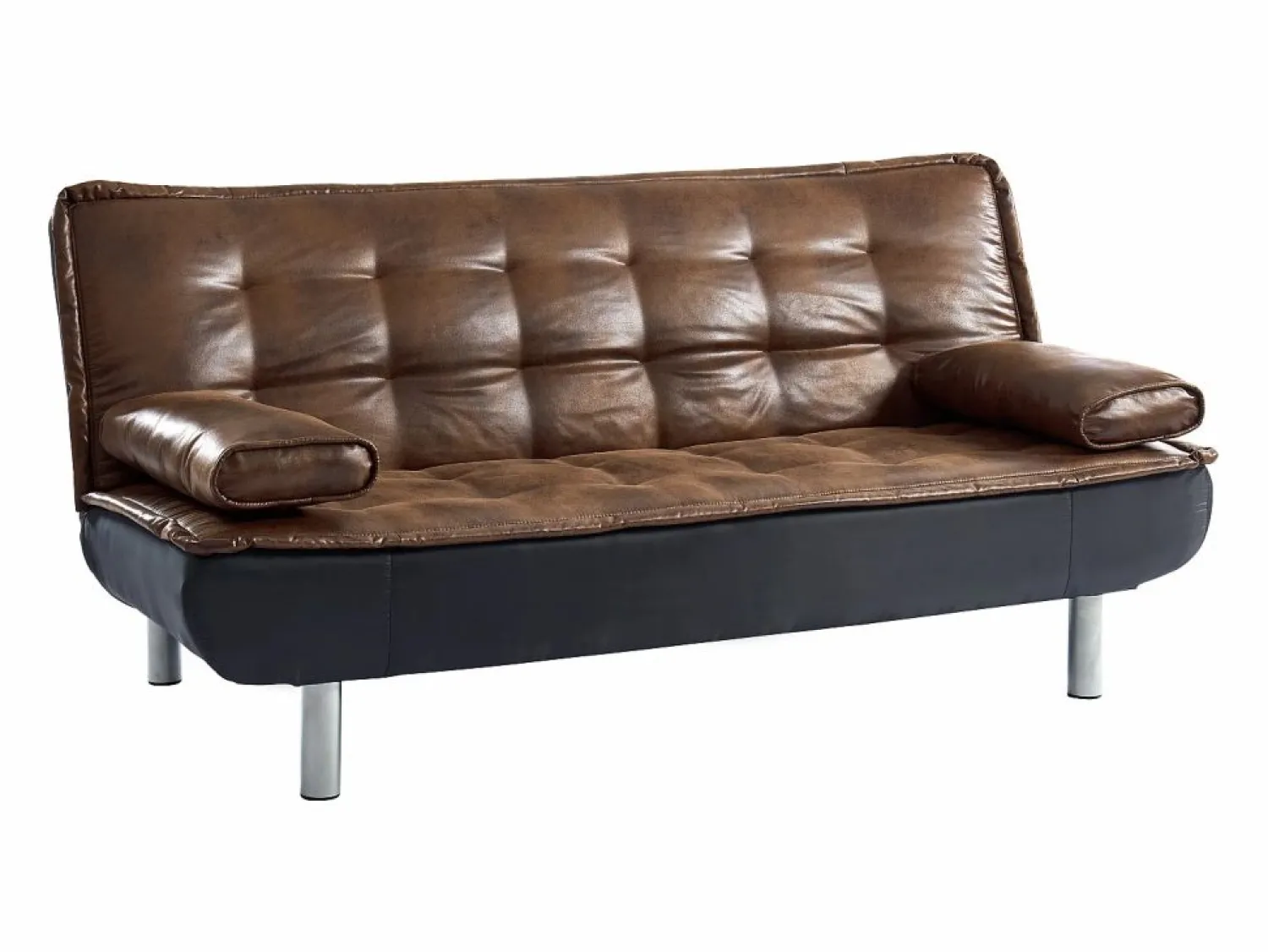 Vente-unique Sofá cama clic-clac y color caramelo MISHAN