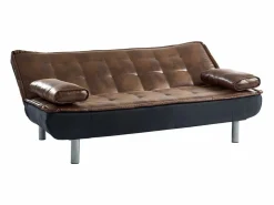Vente-unique Sofá cama clic-clac y color caramelo MISHAN