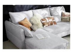 Hot Sofá cama con chaise longue a la derecha y canapé - DRISS Sofá Rinconera