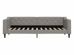 vidaxl Sofá cama con colchón tela gris taupe 80x200 cm