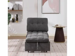 Merax Sofá cama convertible - 68 x 95 x 76 cm - con respaldo y asiento regulables - tela -