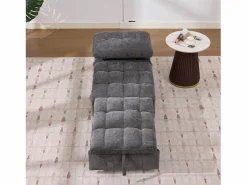 Merax Sofá cama convertible - 68 x 95 x 76 cm - con respaldo y asiento regulables - tela -