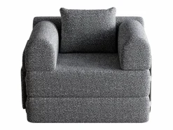 Outlet Hauss Spole Sofá cama convertible - Individual - Tela de chenilla Gris