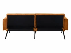 Sofá cama convertible Asiento mullido Diseño minimalista Material tejido Ideal para sala y estudio