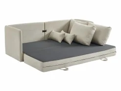 Sale Vente-unique Sofá cama convertible de 3 plazas de tela color GRECCO Beige