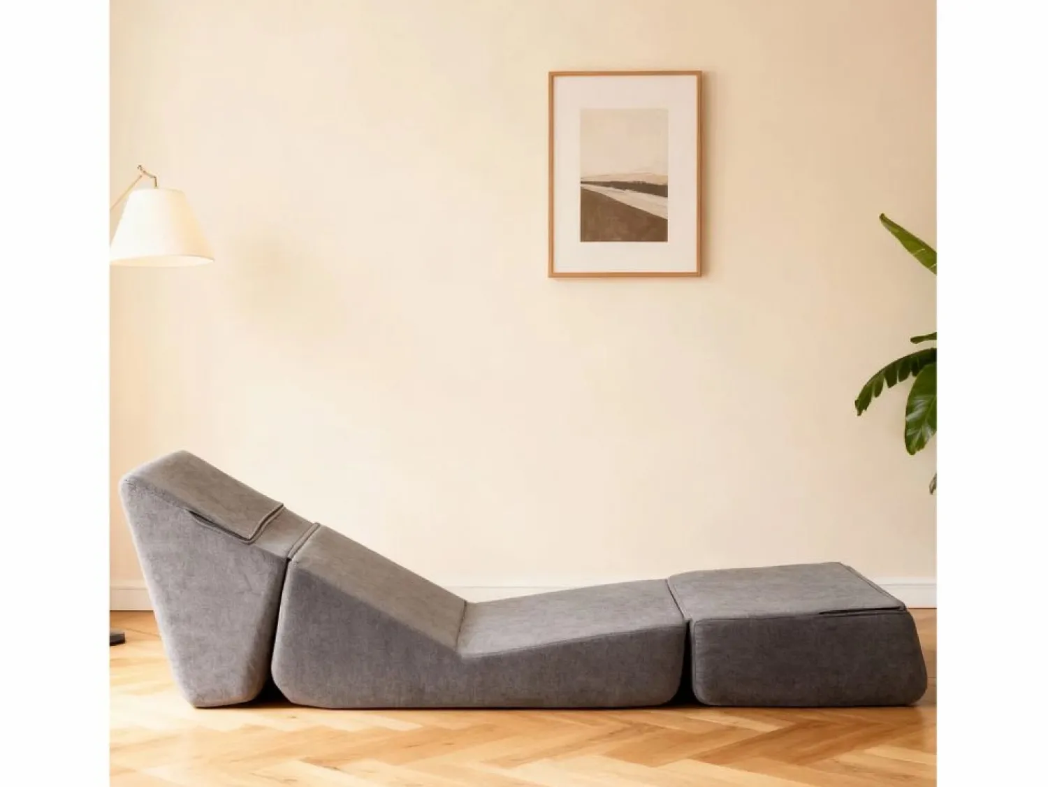 Sofá cama Convertible Relax Lectura Espuma confortable Franela Sillón Cama