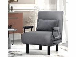 Online Sofá cama convertible, sillón regulable con 6 posiciones, canapé. Gris