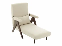 Sofá cama convertible tres en uno, silla plegable tapizada, nogal Sillón Cama