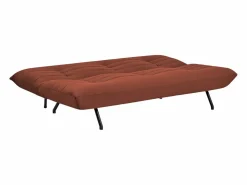 New Happy Garden Sofá cama de 3 plazas ANATOLE en terciopelo terracota - Naranja