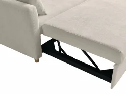 Vente-unique Sofá cama de 2 plazas cajón de pana AYLA