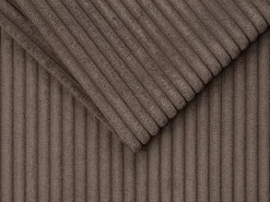 Vente-unique Sofá cama de 4 plazas con apertura italiana de pana beige LORETO