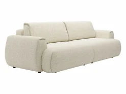 Online Vente-unique Sofá cama de 4 plazas convertible en tela jaspeada MONELIA Beige