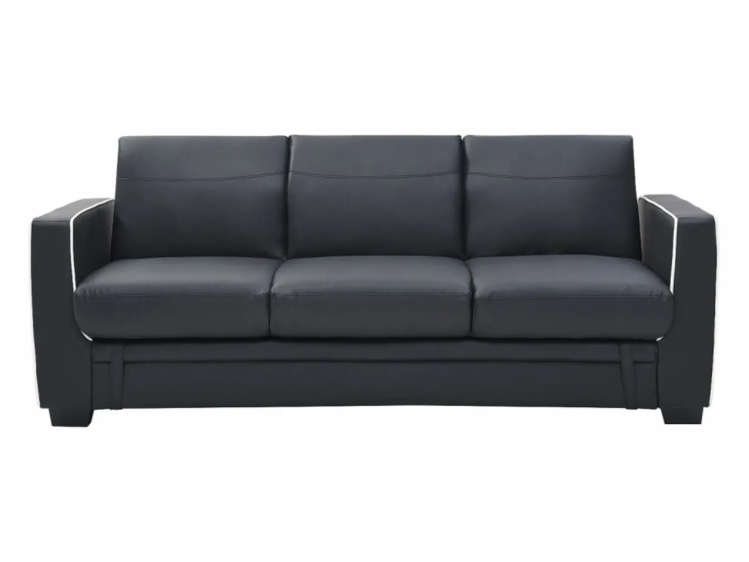 Clearance Sofá cama de 3 plazas convertible en cama NATY - Sofá - 3 Plazas|Sofás De Piel Sintética