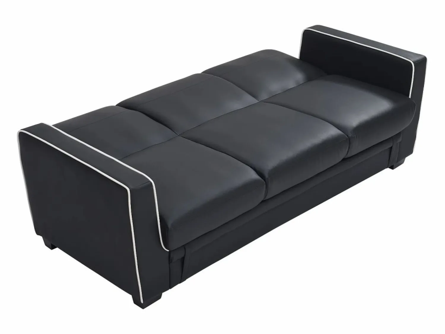 Clearance Sofá cama de 3 plazas convertible en cama NATY - Sofá - 3 Plazas|Sofás De Piel Sintética